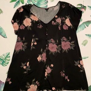 Torrid floral corset back top